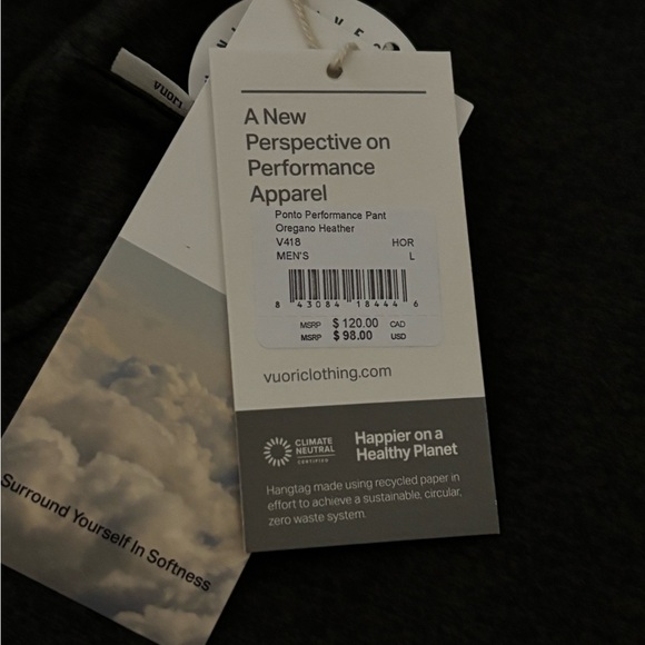 Vuori ponto  performance  pant  oregano. Heather  . - Picture 5 of 8